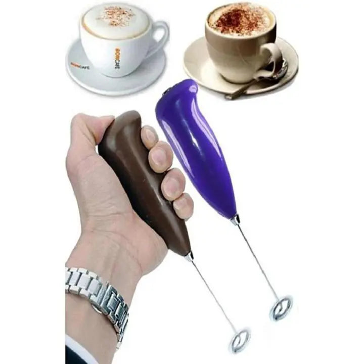 Electric Mini Coffee Beater Mini Electric Egg Beater (Random Color) (Cell Operated