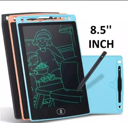 8.5 inch Multicolor Tablet Price | LCD writing tablet for kids - digital drawing pad - erasable writing board - writing pad (random color)