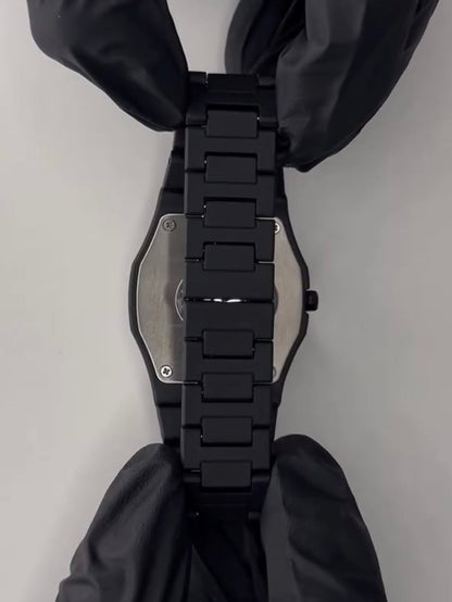Full BLACK AURA Quartz Watch – Lightweight Design, , Premium Quality & Finish - Best Quality Analog Watch For Boys - Watch For Men | Full Black Color Watch - Without Box