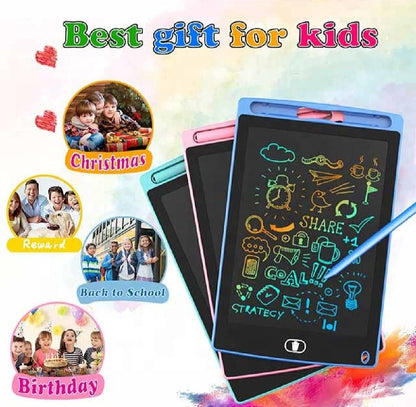 8.5 inch Multicolor Tablet Price | LCD writing tablet for kids - digital drawing pad - erasable writing board - writing pad (random color)