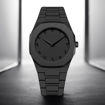 Full BLACK AURA Quartz Watch – Lightweight Design, , Premium Quality & Finish - Best Quality Analog Watch For Boys - Watch For Men | Full Black Color Watch - Without Box