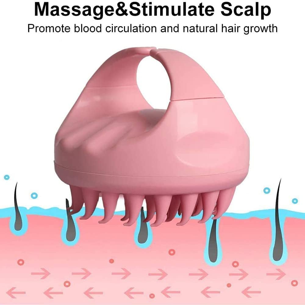 Scalp Massager – Soft Silicone Shampoo Brush For Deep Scalp Care