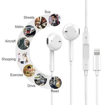 Pop-Up Window Bluetooth Headphones For IPhone – Wireless White Earbuds