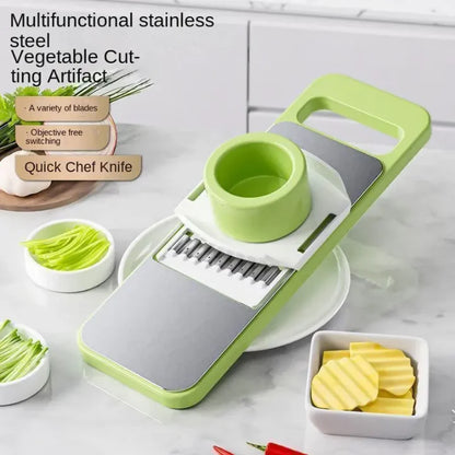 5in1 Vegetable Cutter | Multifunctional Stainless Steel Vegetable Cutter & Slicer | Kitchen Tool