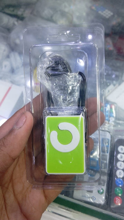 Shuffle Mini MP3 Player – Portable Music Player With SD Card Support, Handsfree Earphones & USB Charging Cable