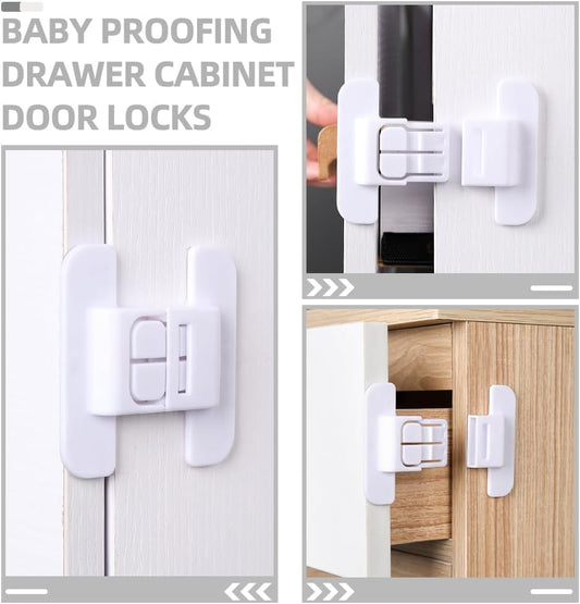 Universal Refrigerator Door Safety Lock – Baby Proof Fridge Lock With Strong Adhesive & Adjustable Strap